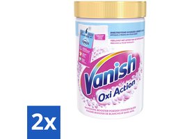 2 x Vanish Oxi Action - Vlekkenverwijderaar Poeder - Witte Was - 710 Gram - Vlekkenverwijderaar - Witte Was - Wasverzachter - Waspoeder - Vlekken Verwijderen