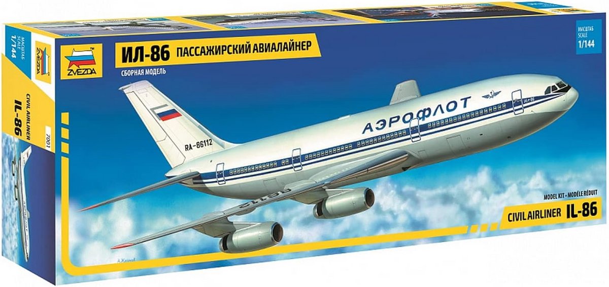 Modelbouwset Passagiersvliegtuig Ilyushin IL-86 1:144