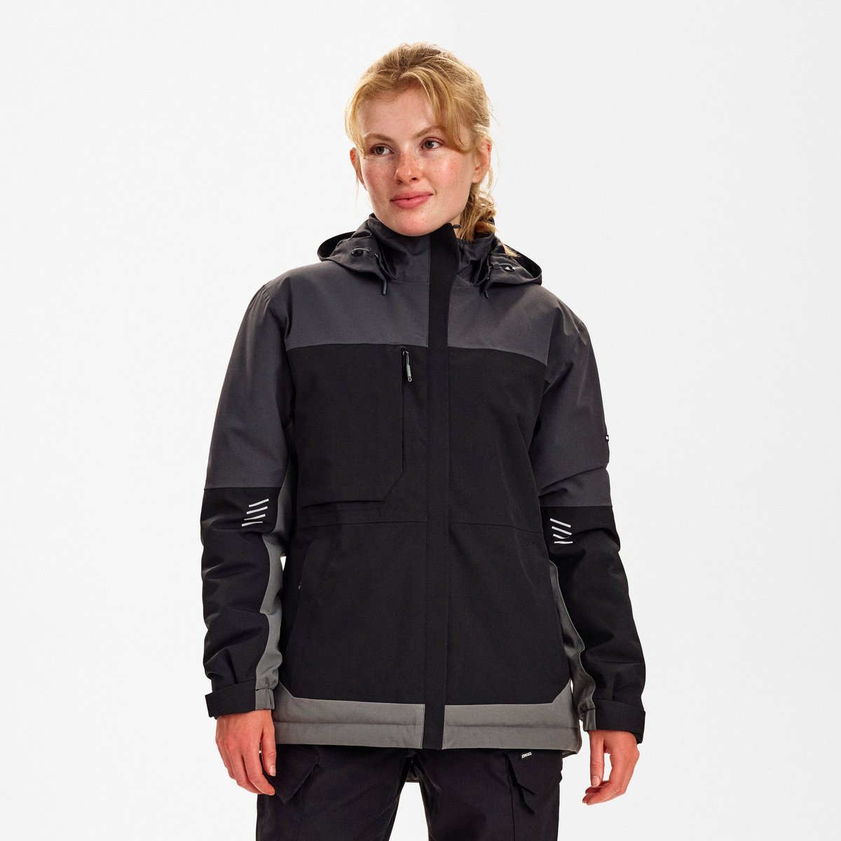 Engel Entire winterjack voor dames 1435-176 - Black / Anthracite Grey - S