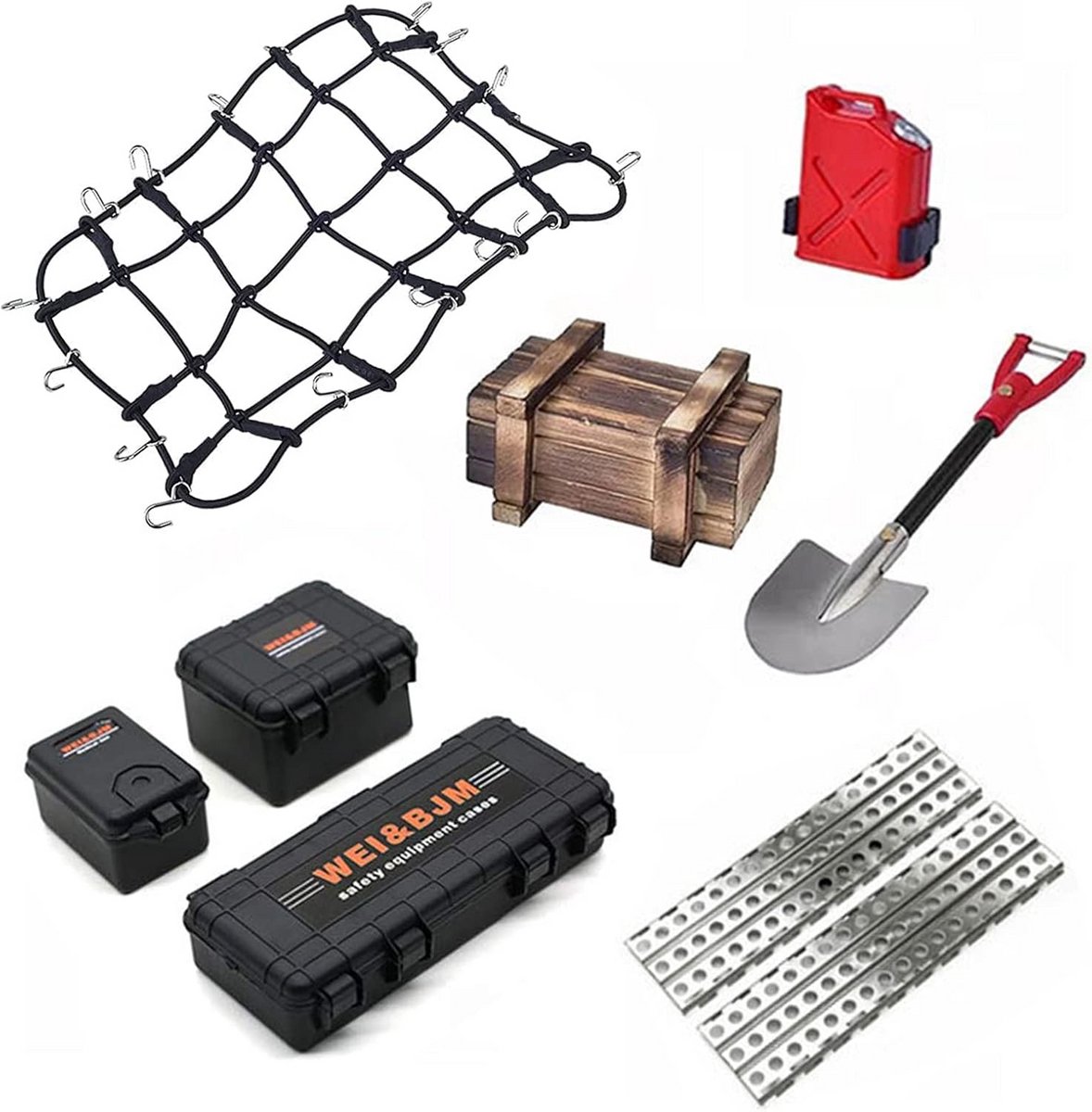 Accessoires Set voor 1:10 RC Crawler Auto Realistische Decoratie Onderdelen