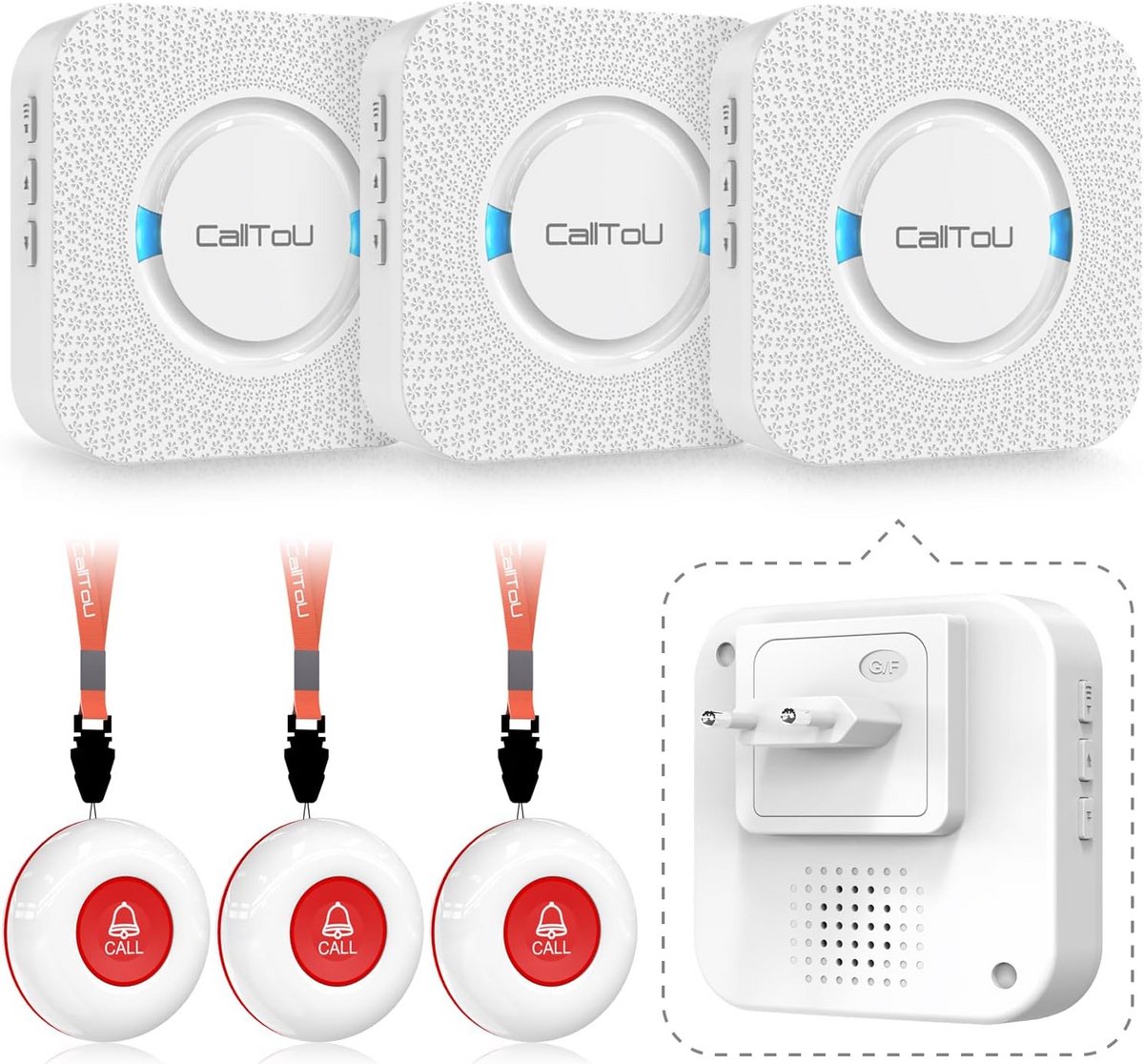 Draadloos Noodoproepknop Systeem voor Ouderen en Patiënten