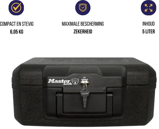 Coffre-fort pour documents Masterlock L1200 - résistant au feu