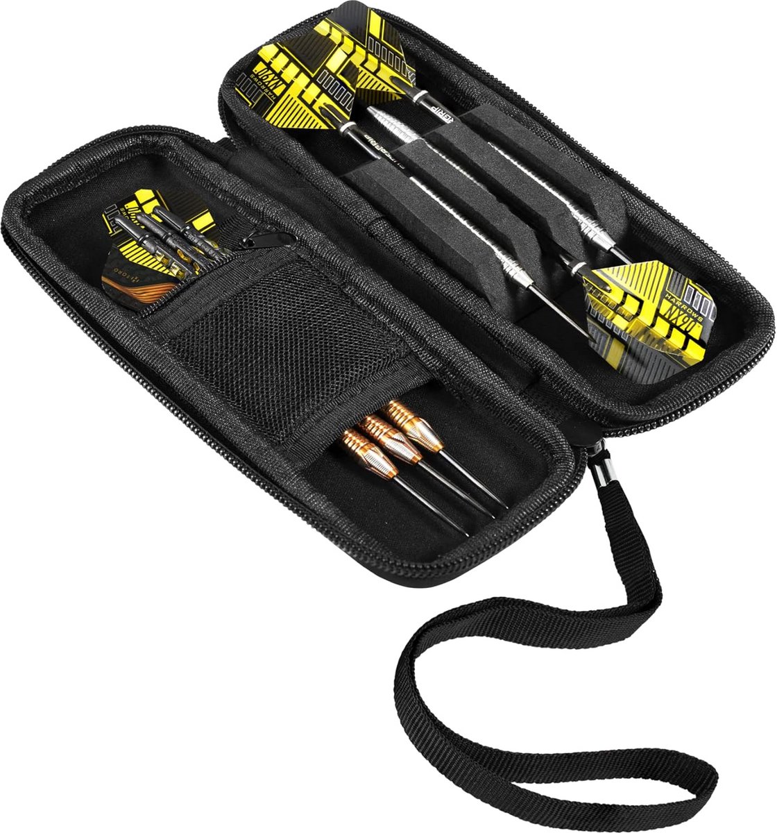 Stevige Dartpijlen etui voor 3 sets – Carbon look – Universele dartcase