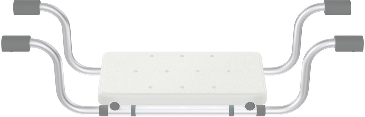 Badplanken Uitschuifbaar voor badkuip 72-82 cm Verstelbaar Doucheplanken met kunststof zitplank & aluminium antislipbeugel Badkuipplank Draagvermogen max. 150 kg voor volwassenen Senioren NAIZY