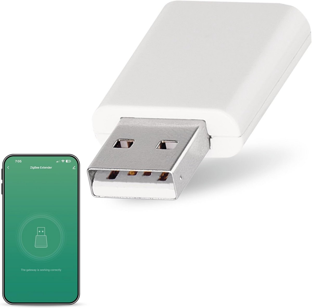 ZigBee Signaalversterker USB Extender voor Smart Home (Tuya, Smart Life compatibel)