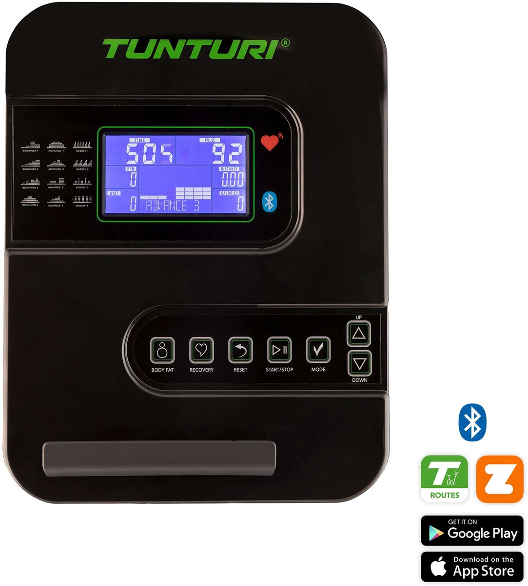 Tunturi Star Fit E100 HR iPlus Hometrainer met Bluetooth - afbeelding 3