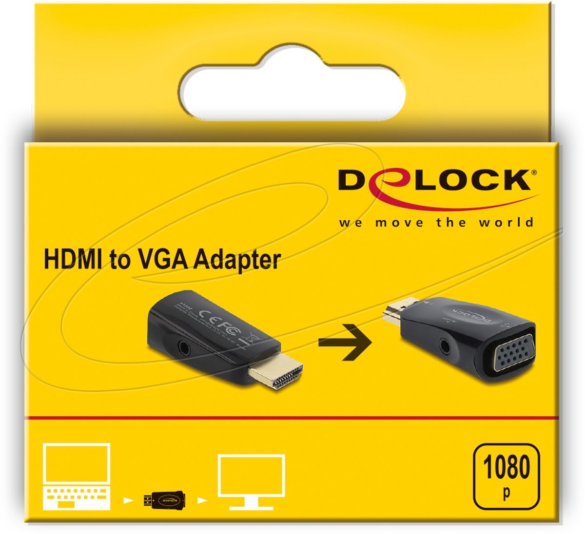 Delock HDMI to VGA Adapter with Audio
