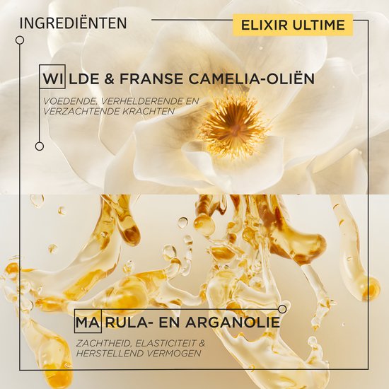 Kérastase Elixir Ultime L'Huile Originale Navulbare Haarolie + Cadeau - Voor Intense Voeding, Glans, Anti-frizz & Hittebescherming - Elixir Ultime Olie 75ml + Chronologiste Haarmasker 75ml Cadeau