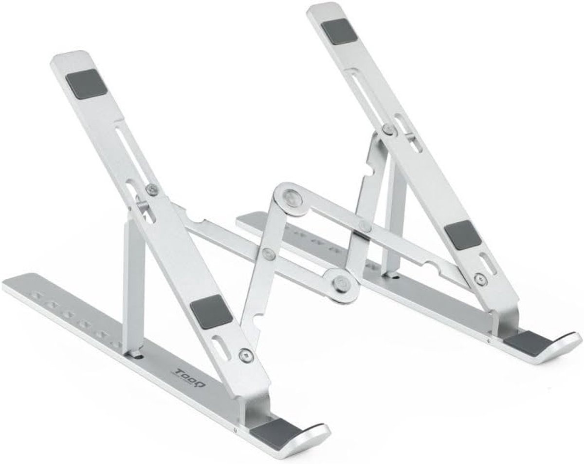 Verstelbare Laptop Standaard & Tablet Houder - Opvouwbaar Aluminium Zilver