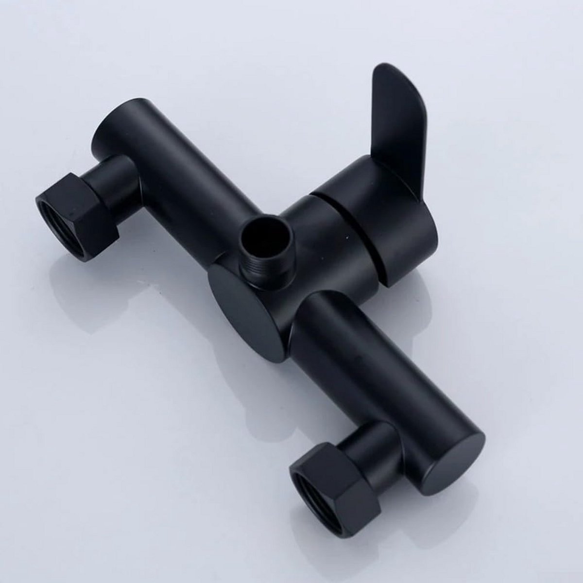 Zwarte Douchekraan 304 RVS Mixer Tap Warm en Koud Water