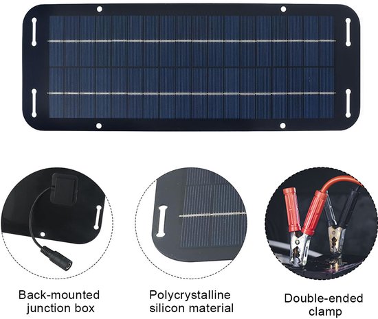 Zonnepaneel - Opvouwbaar Zonnepaneel - Zonnecellen Oplaadbatterij - 18V - IP65 - USB - Zonnepanelen Voor Buiten - Geschikt voor Auto's, Campers, Aanhangers, Tractoren, Motorfietsen, Sneeuwscooters en Boten van Merkloos — afbeelding 4