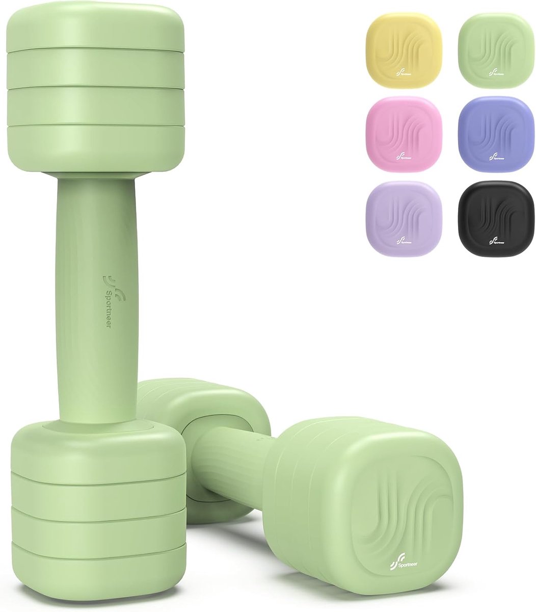 Verstelbare Halters Set van 2 voor Dames - 4-in-1 Fitness Gewichten (1 tot 2,5 kg) - Krachttraining Thuis