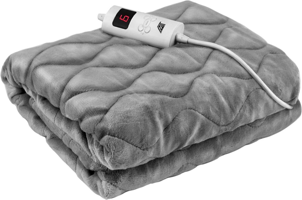 Elektrische warmtedeken 180x130 cm met 6 standen en timer