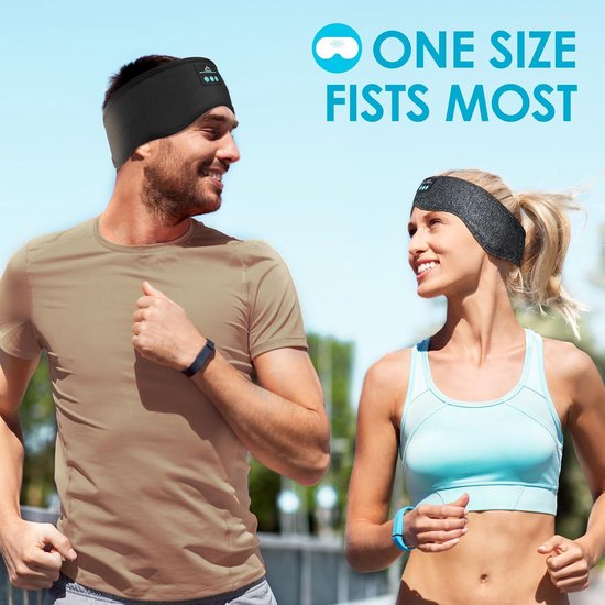 Bluetooth Slaapband Hoes Oordopjes voor Slapen en Sporten van Merkloos — afbeelding 4