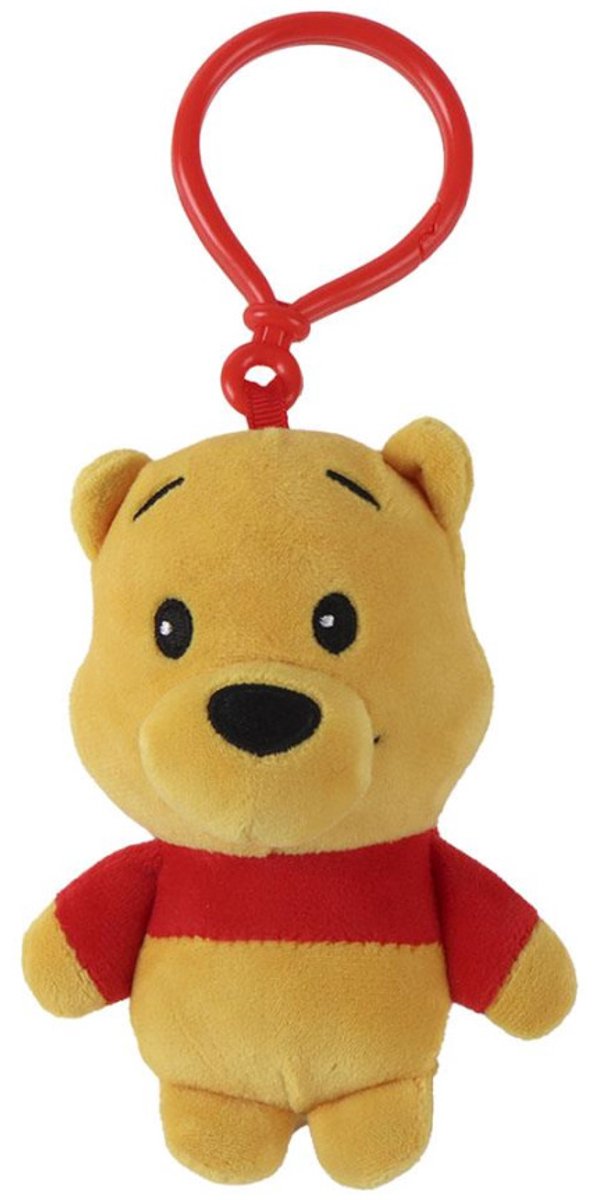 Disney Winnie the Pooh Schattige 3D pluchen figuur met haak, zakdecoratie 13 cm