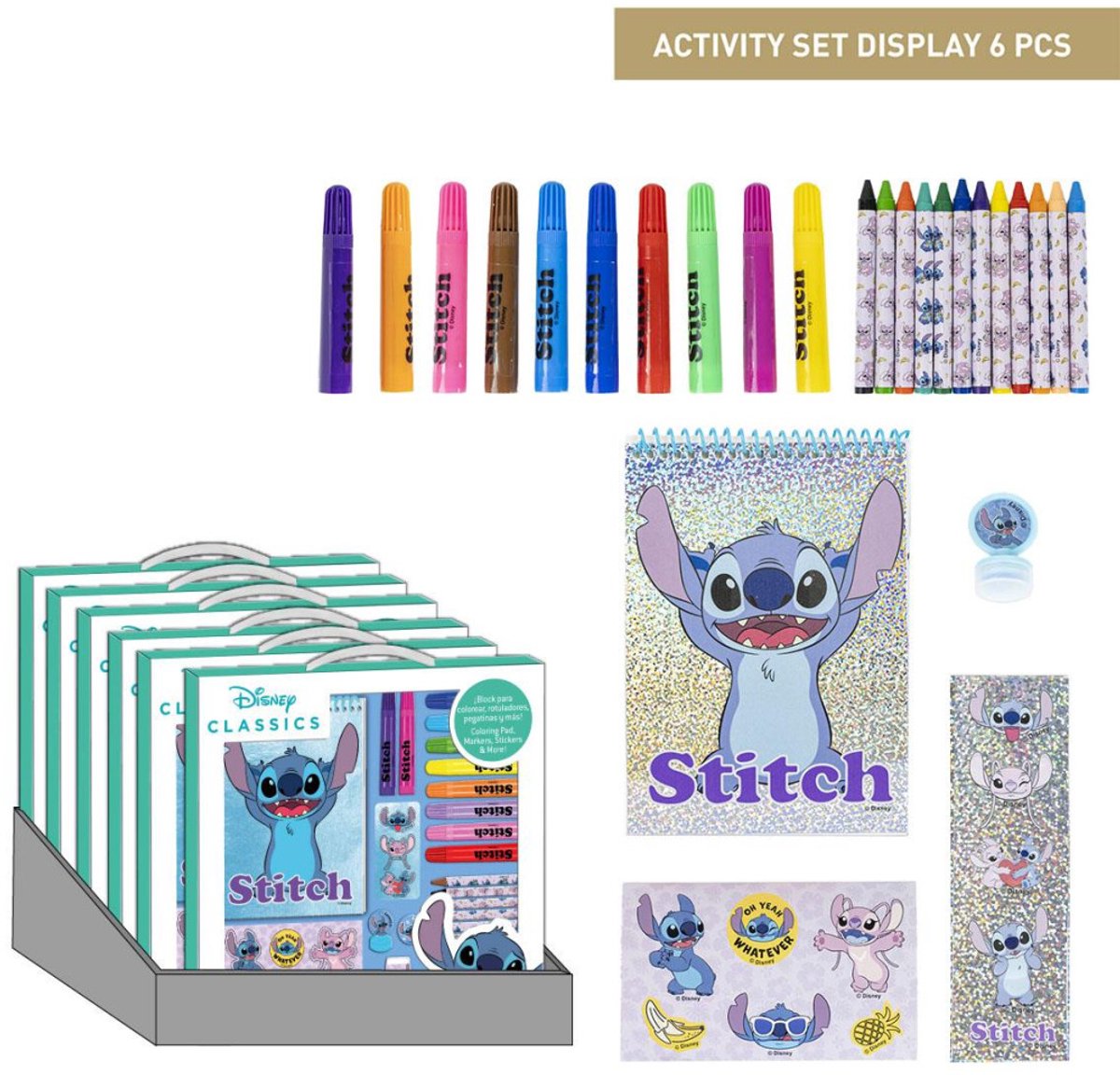 Disney Lilo en Stitch Tekenen Tekenset Knutselen - 26 Stuks - 30 Kleurplaten