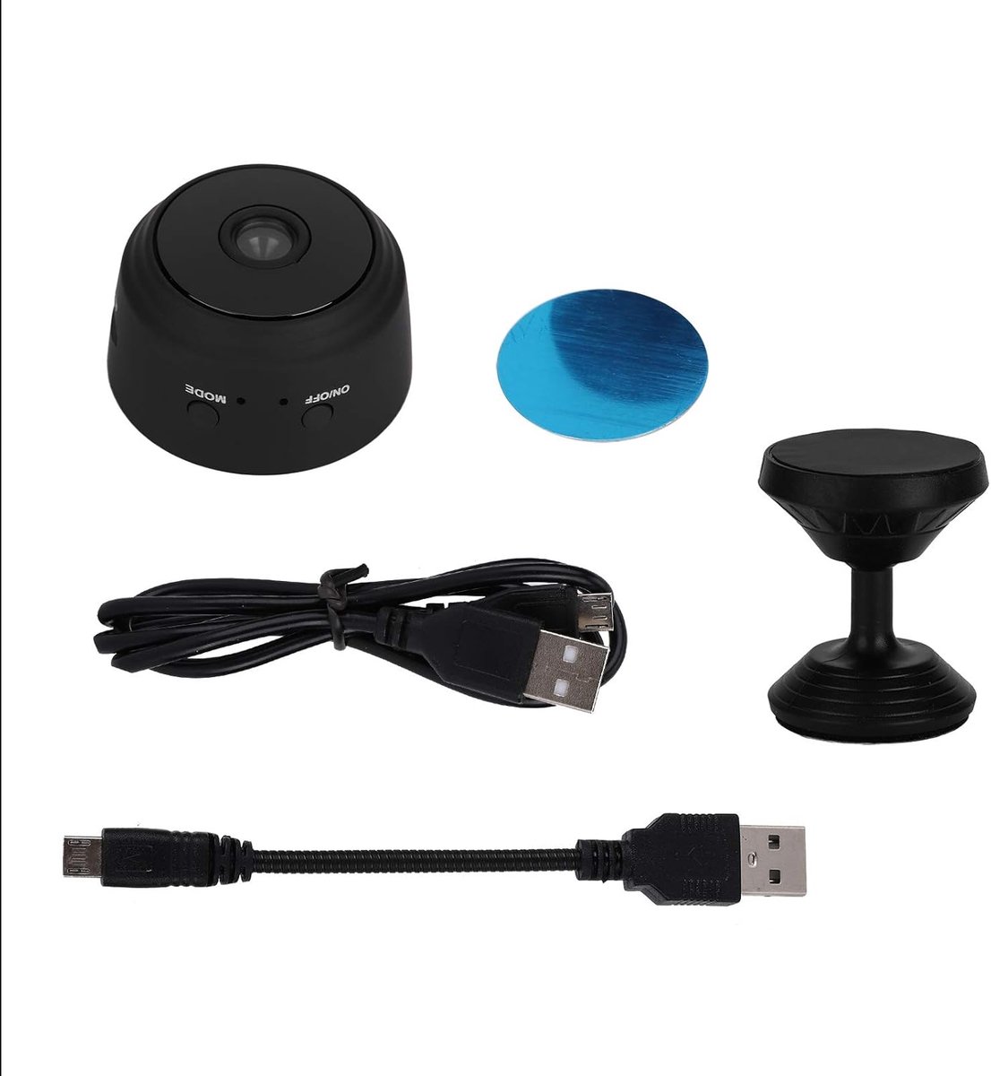 Draadloze Mini WiFi Camera 1080P HD - Nachtzicht & App Bediening - Ideaal voor Babyfoon of Huisbeveiliging