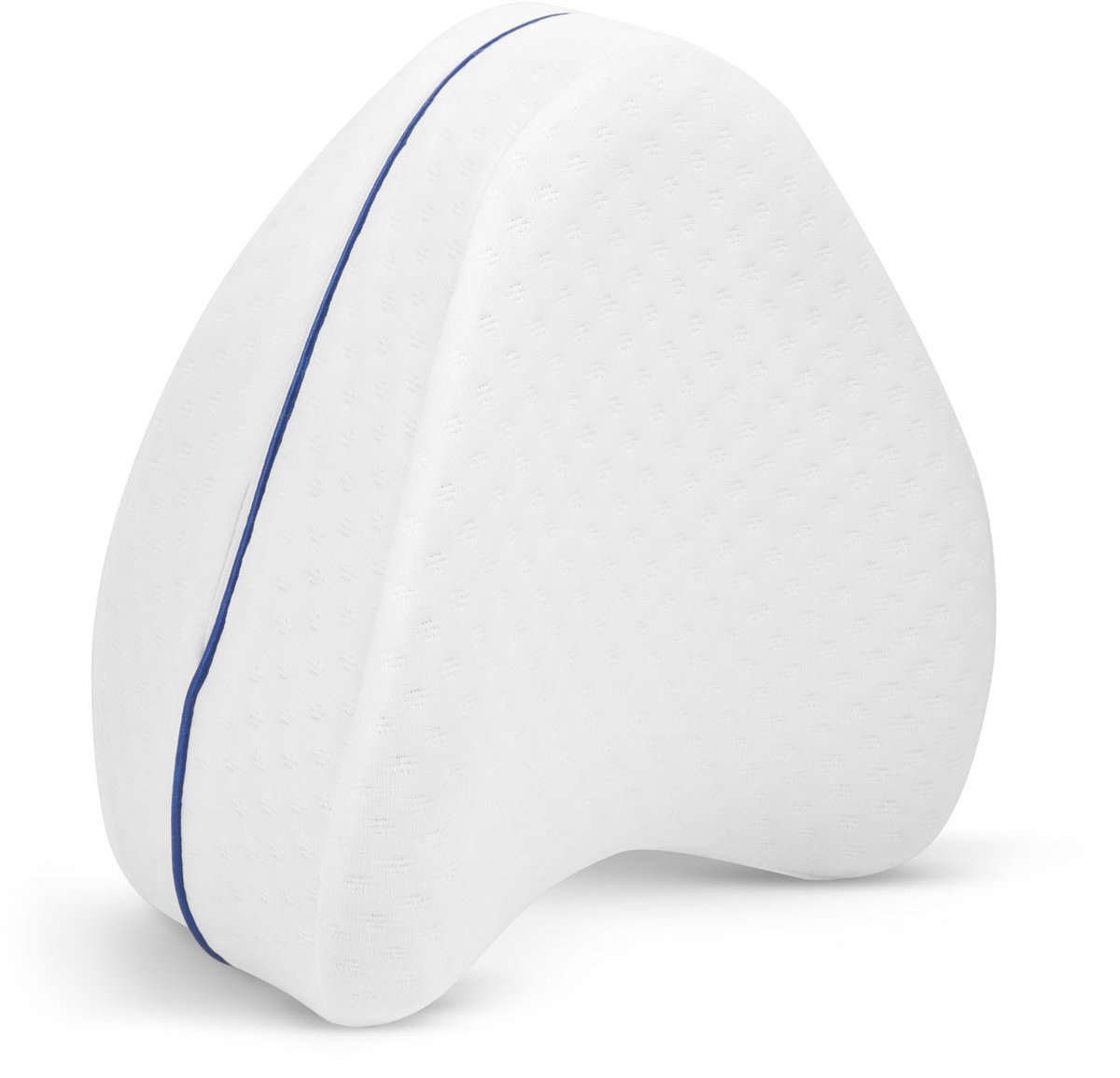 Ergonomisch Memory Foam Knie- en Been Kussen - Afneembare Wasbare Hoes - Ondersteuning voor Rug en Heup - Wit [BW2045]