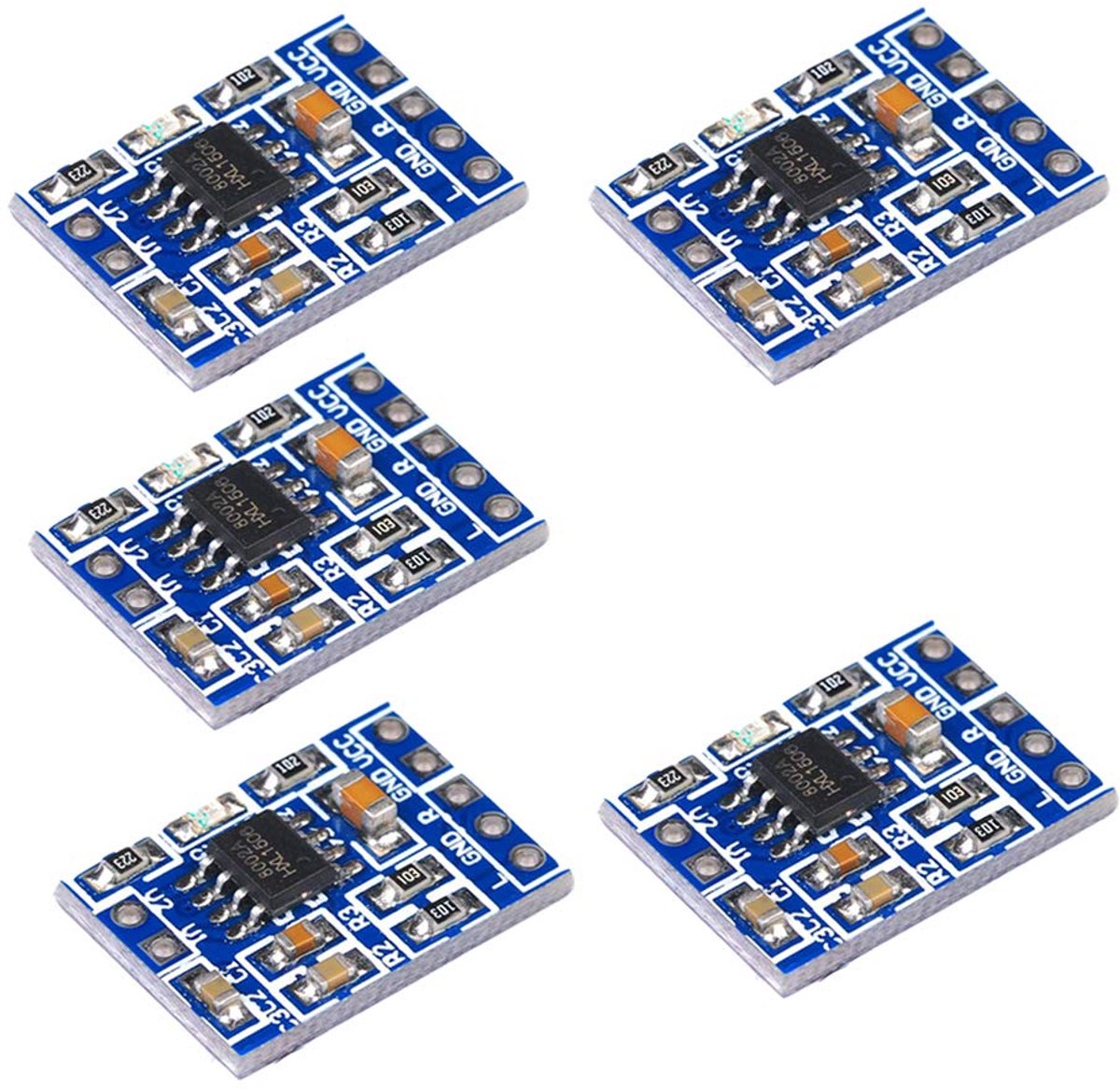 5 stuks Mini Audio Versterker Board 3W Mono Klasse-D Module voor DIY Audio Projecten