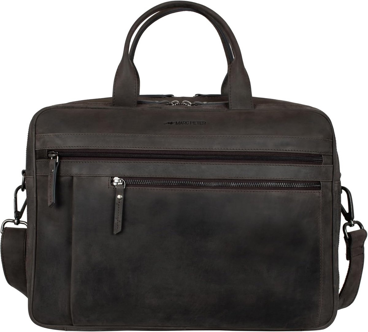 Leren Laptoptas 15,6 inch - Stijlvolle Schoudertas en Aktetas voor Dames en Heren