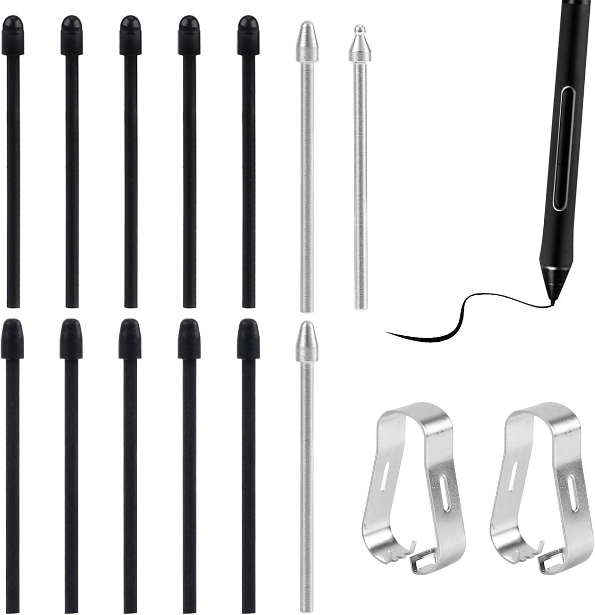 13 Stuks Penpunten Vervanging voor E-reader Stylus - Compatibel met Remarkable 2 en Kindle Scribe