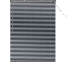 vidaXL - Venetiaanse - jaloezie - Donkergrijs - 175 - x - 130 - cm - 25 - mm - Aluminium