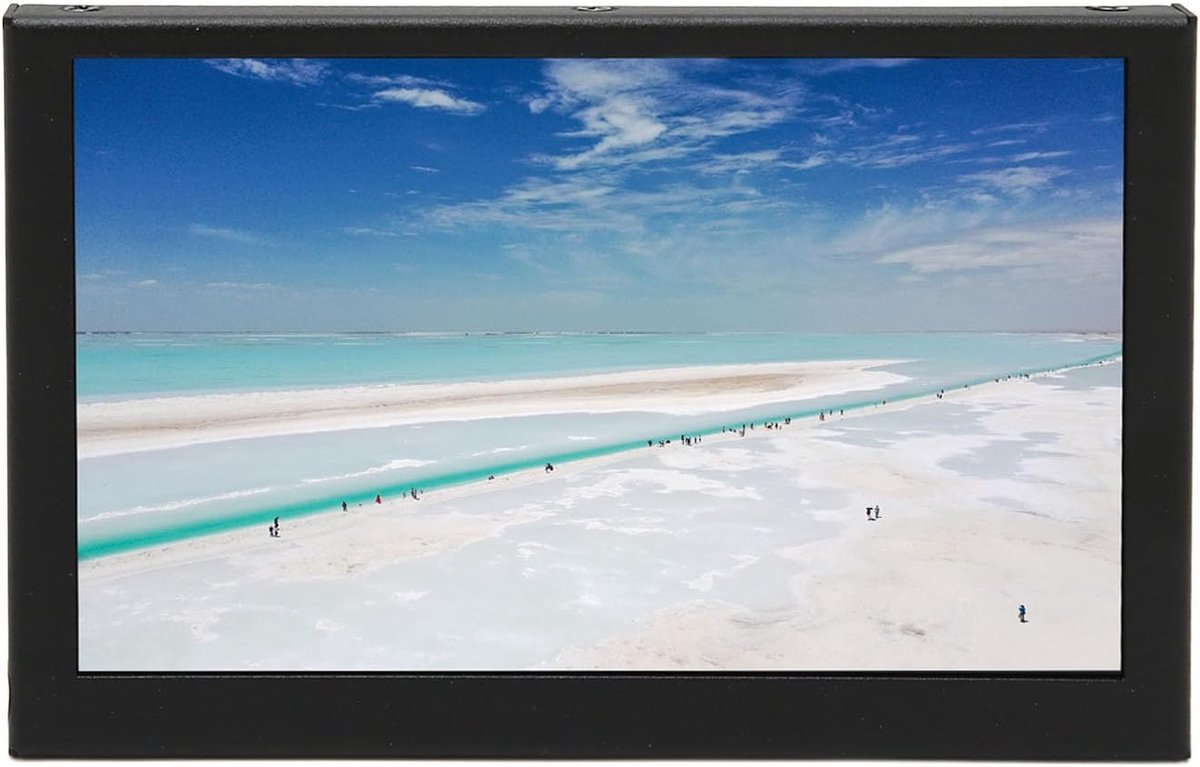 Draagbare Mini HD Monitor 5 Inch IPS LCD met Speakers en Metalen Behuizing