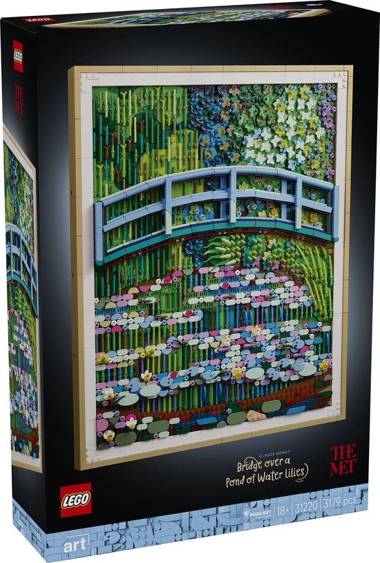 LEGO® Art Claude Monet – Brug over een Vijver met Waterlelies 31220