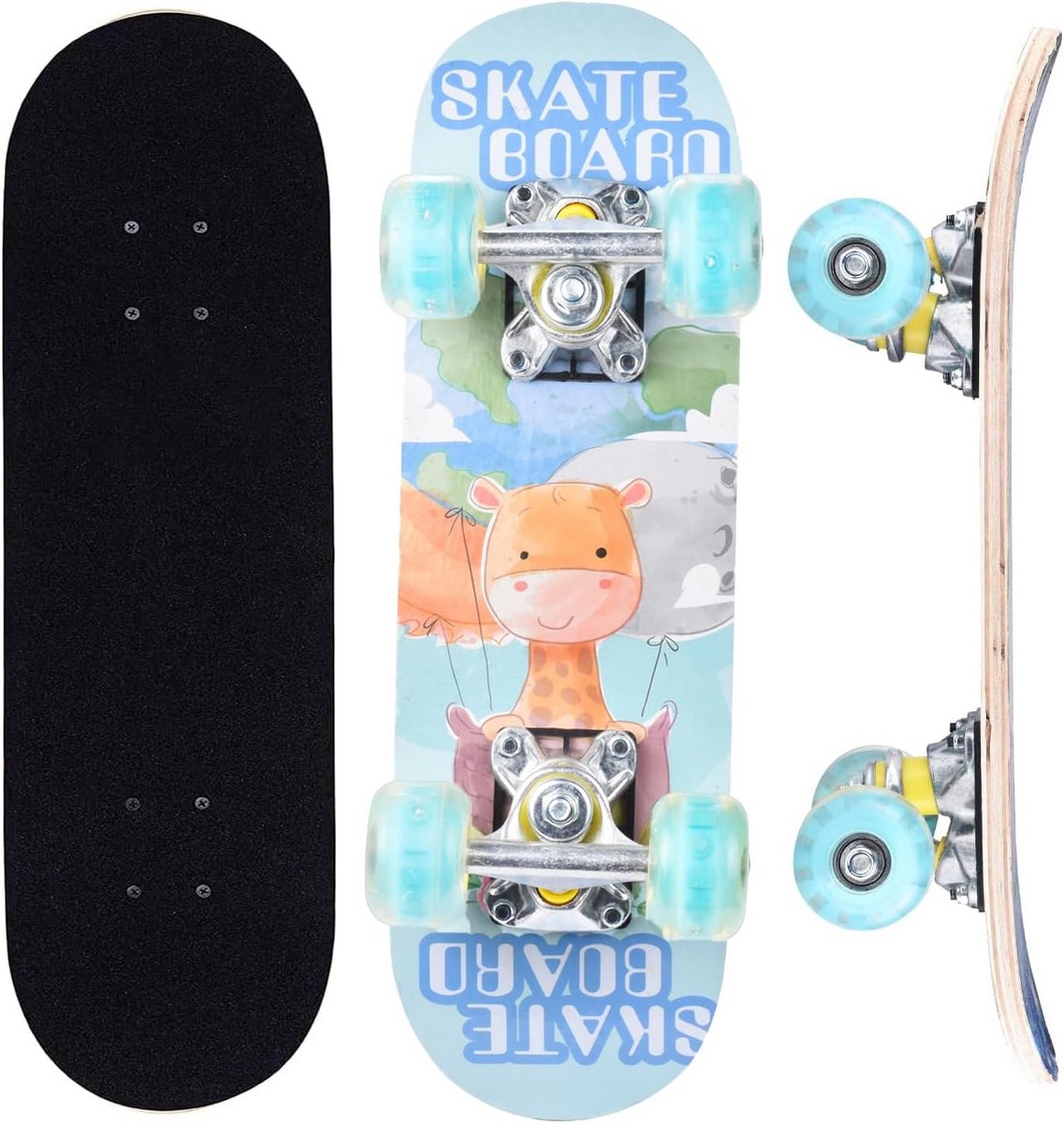 Complete Skateboard voor Beginners en Tieners met Lichtgevende Wielen