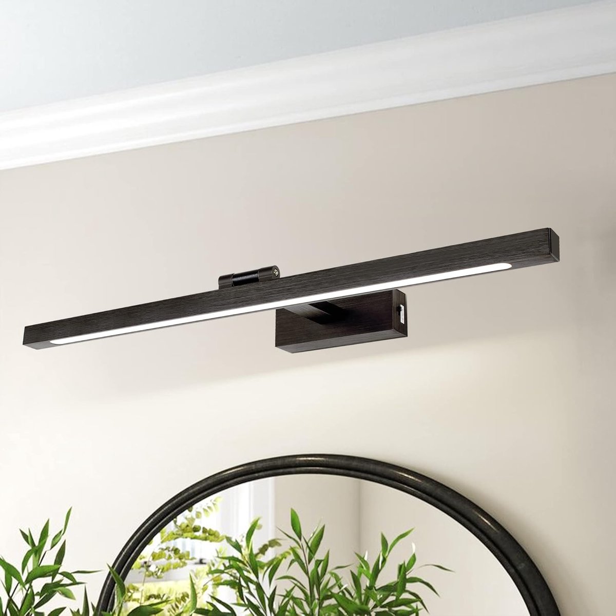 Verstelbare LED Wandlamp met Kleurtemperatuur Zwart Geborsteld 60CM