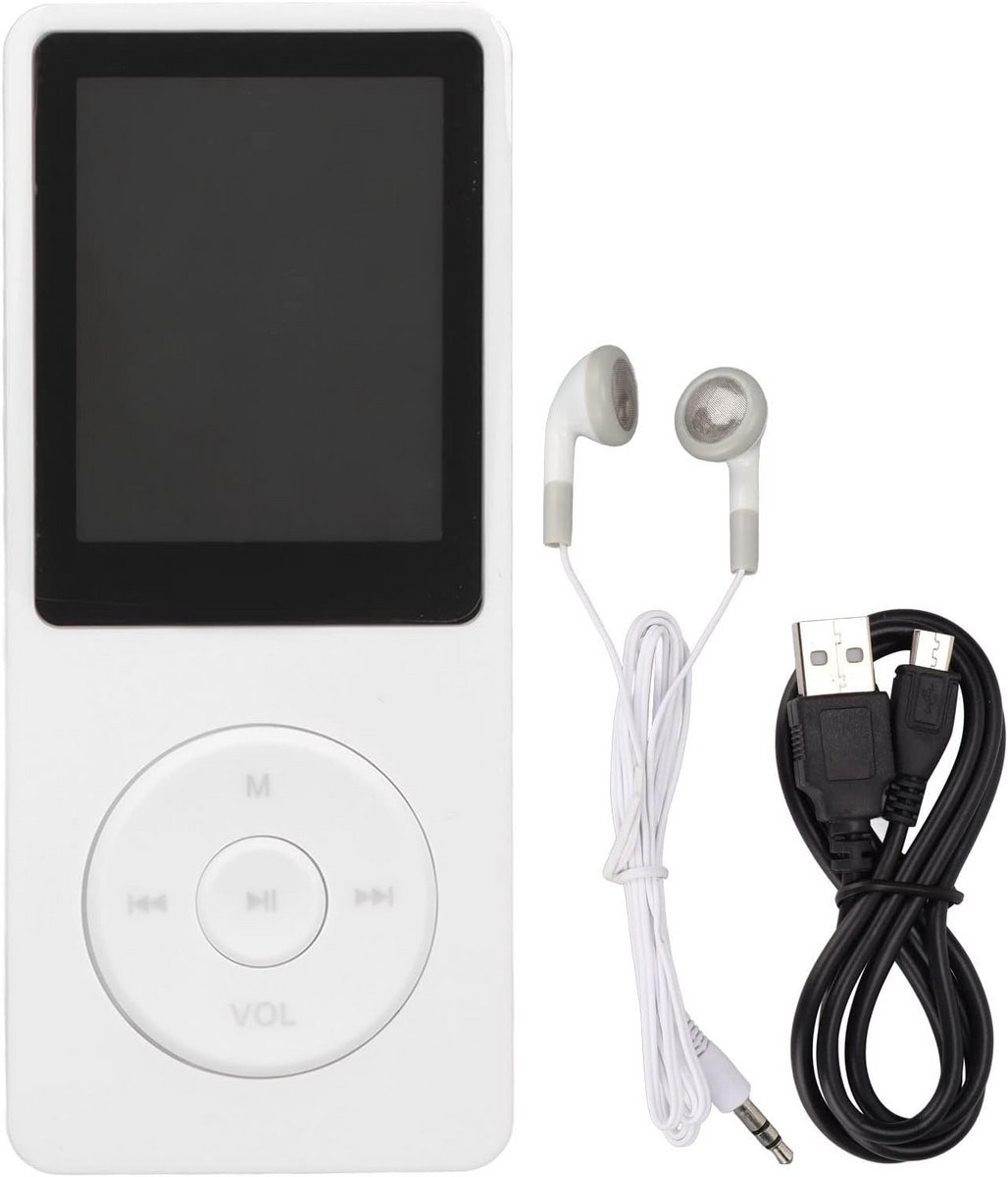Draagbare MP3 Speler met 1.8 inch Kleurenscherm, 80 Uur Afspelen en Uitbreidbaar Geheugen tot 64GB