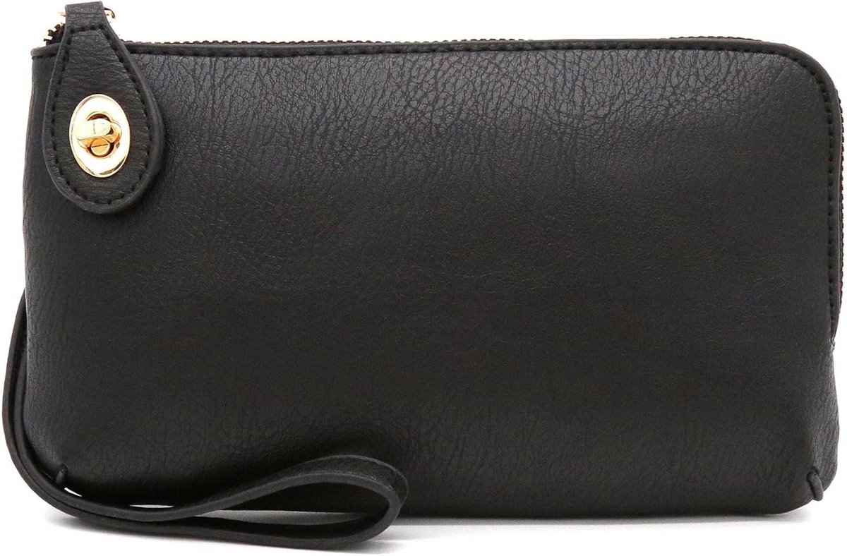 Kleine zwarte schoudertas dames - Dunne en lichte crossbody tas