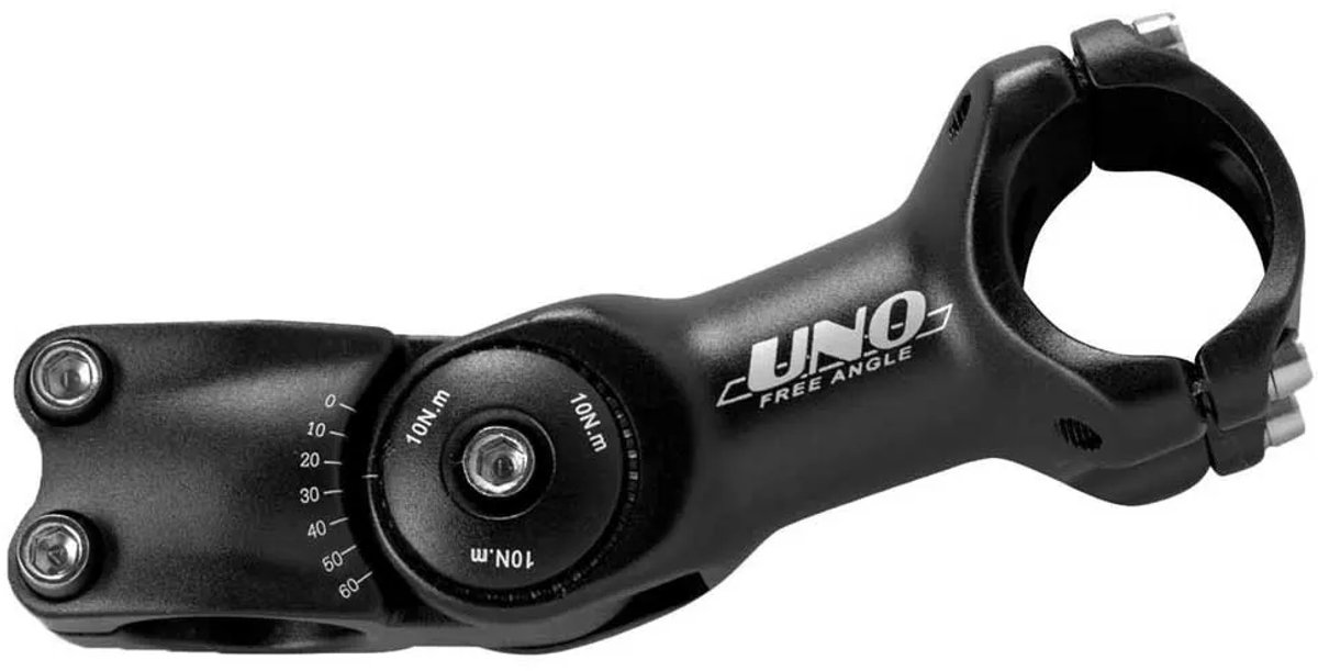 Uno Verstelbare Steel 31.8 Mm Zwart 110 mm / ±60º