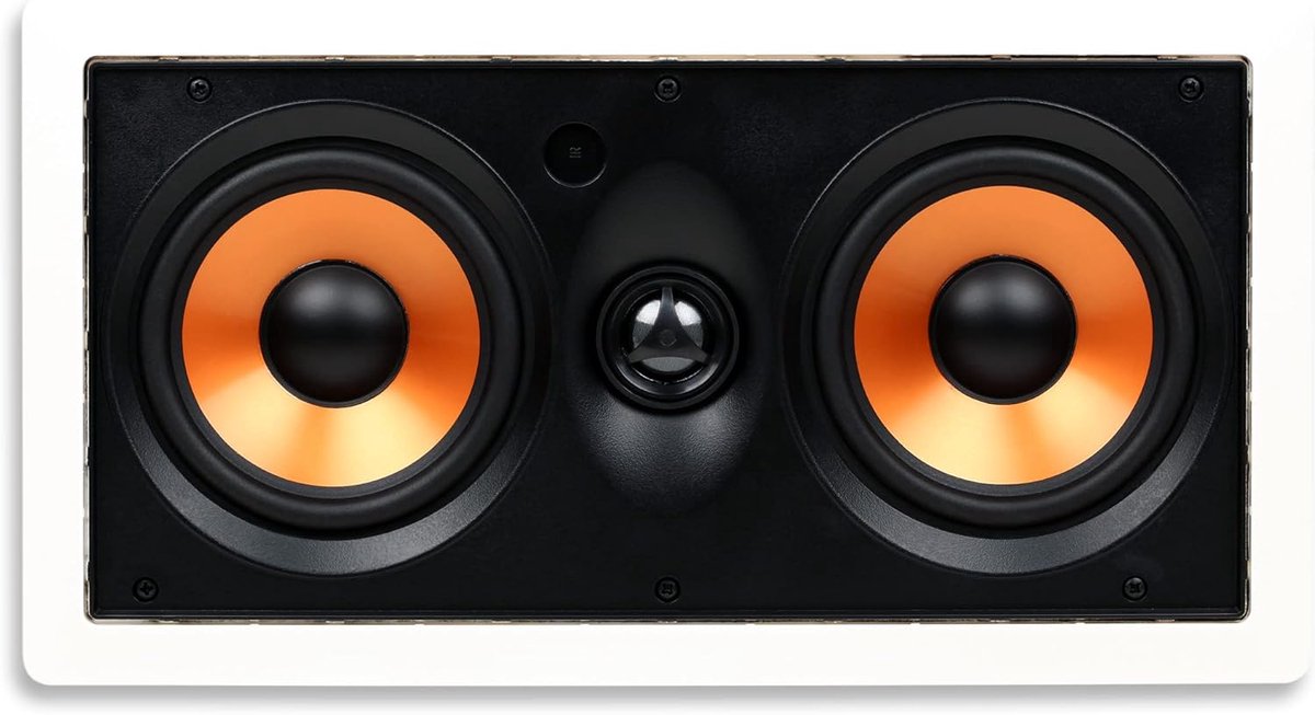 Inbouwluidspreker 2-weg MTW met Draaibare Zijden Dome Tweeter Wit