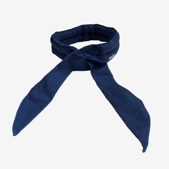 Trickie® koelsjaal - Navy Blue - Unisex - Verkoeling bij warmte of tijdens het sporten - Koelbandana - Alleen water toevoegen - Zacht & stijlvol bio-katoen