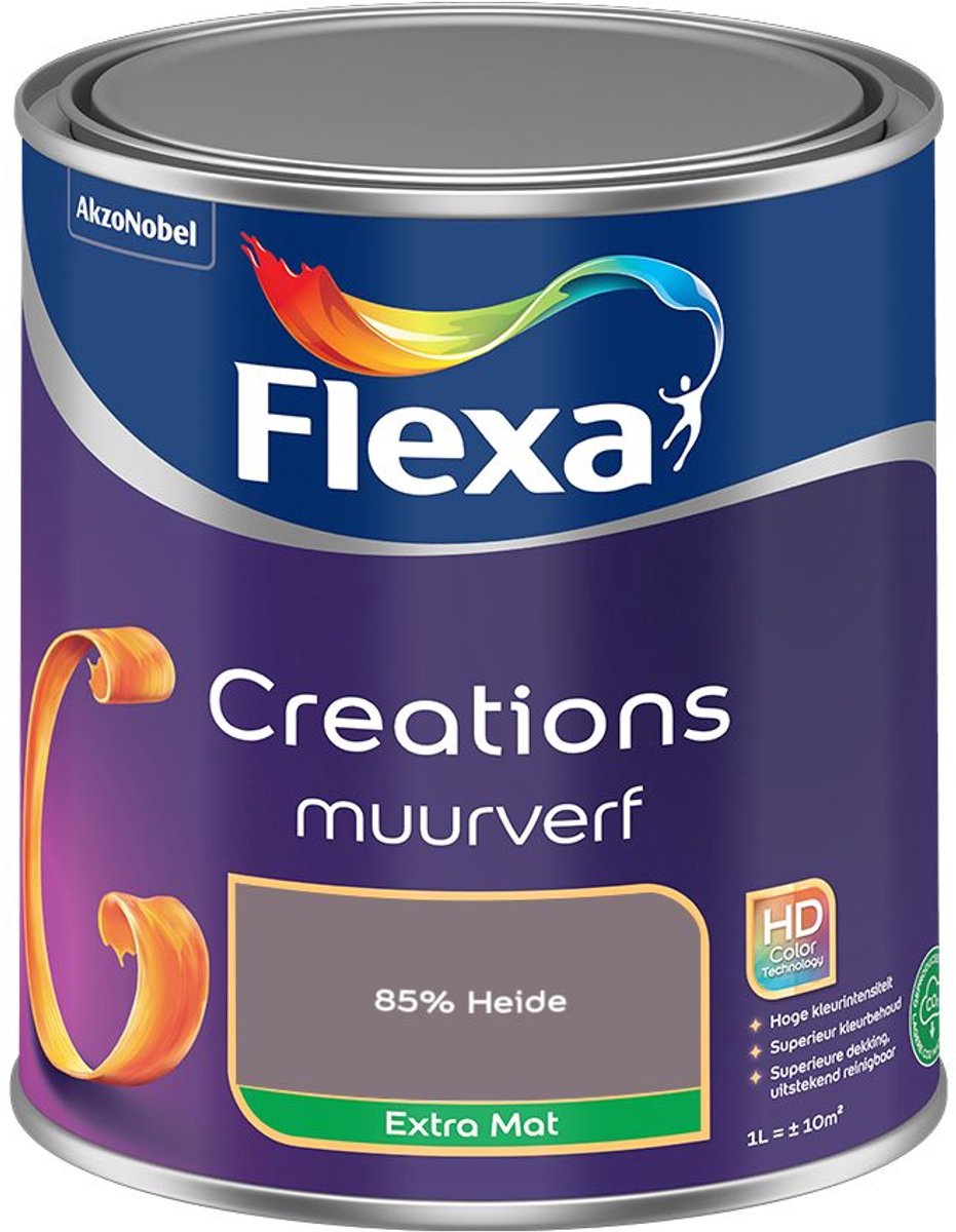 Flexa - Creations Muurverf Extra Mat - 85% Heide - Mengverf - 1 L