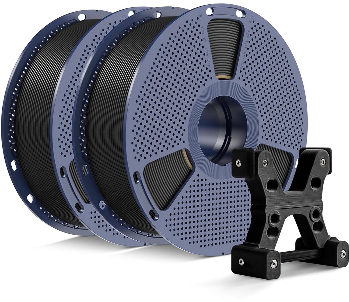 2 kg PETG Filament 1.75 mm Zwart - Hoge Precisie 3D Printer Materiaal op Herbruikbare Spoel