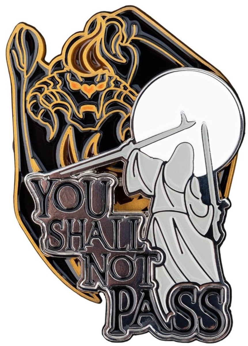Lord of the Rings Collectors Pins 2-Pack You Shall Not Pass 8 cm