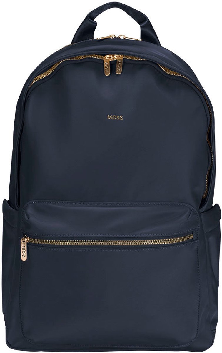 MŌSZ Laptoprugzak dames nylon 15.6 inch - donkerblauw : Schooltas/ Rugtas meiden