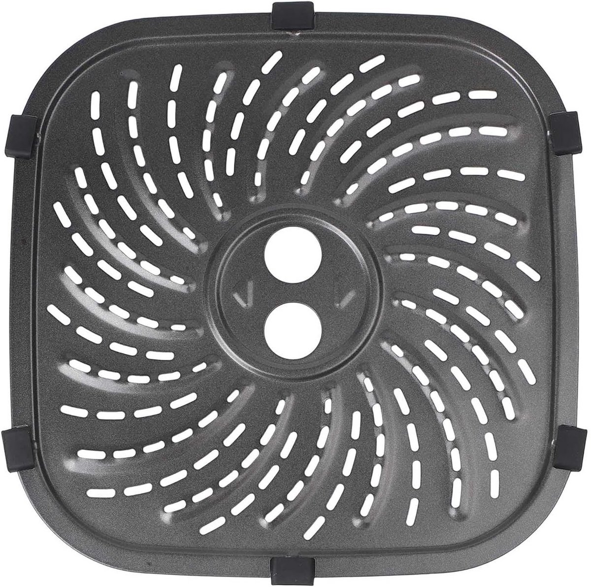 Koolstofstaal Airfryer Grillplaat Vervangend Voor 8QT – Non-Stick Rack 24x24cm