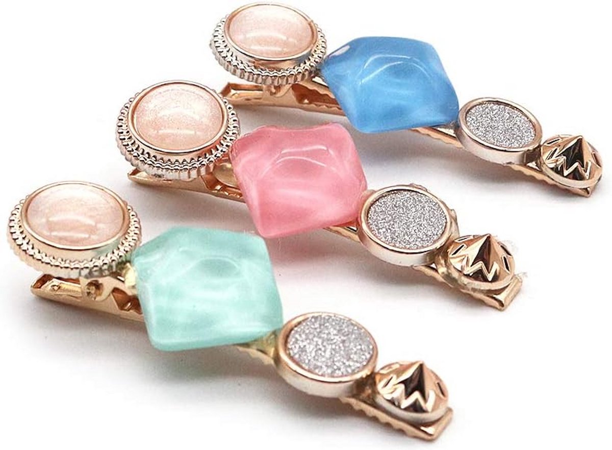 Set van 3 Parels Haarspeldjes - Acryl Haar Accessoires voor Dames en Meisjes