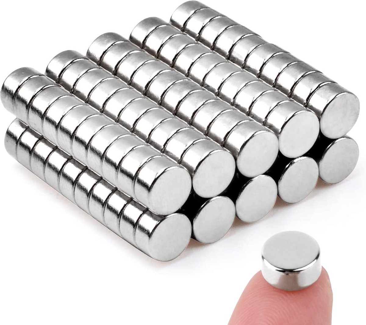 100 Sterke Neodymium Magneten Klein Rond 6x3mm voor Kantoor en Knutselen