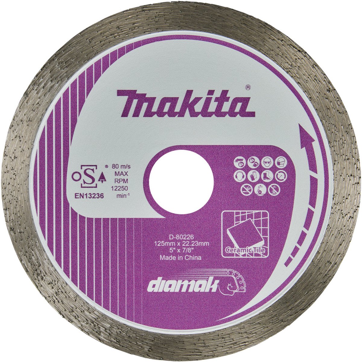 Makita D-80226 Diamantschijf | 125 x 22,23 x 1,8 mm