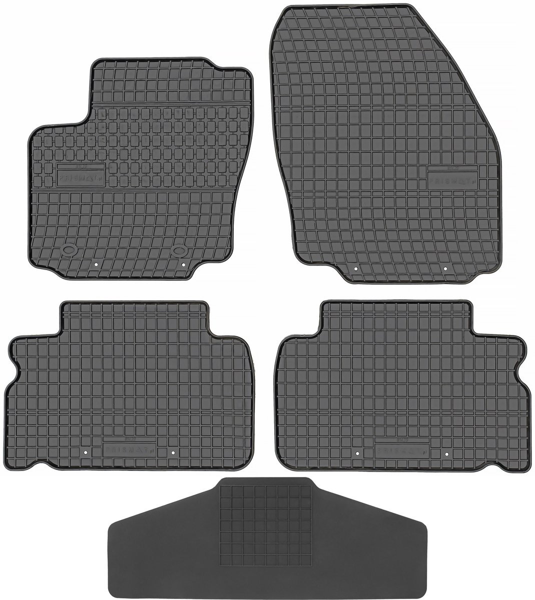 Max-Dywanik Prismat - Rubberen Automatten - Midden Tunnel Bescherming - Ford S-Max 2006-2010