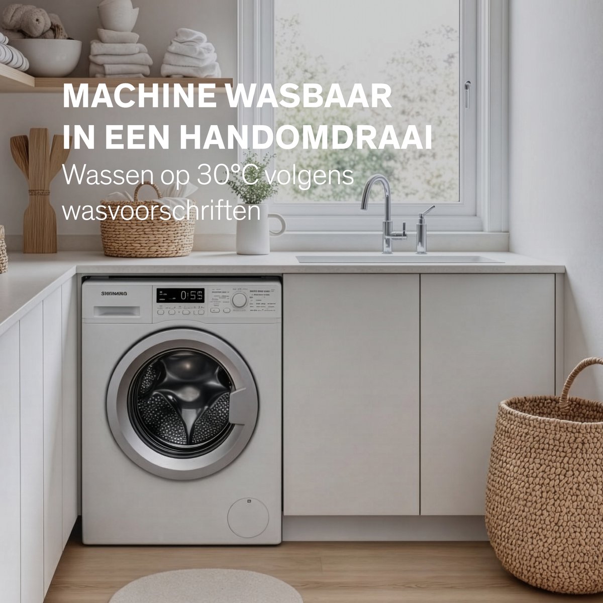 Sinji Elektrische Warmtedeken – Draadloos Infrarood Warmtedeken – Verwarmd Stoelkleed – Incl. Powerbank – 135x48 cm – Crème thumbnail 4