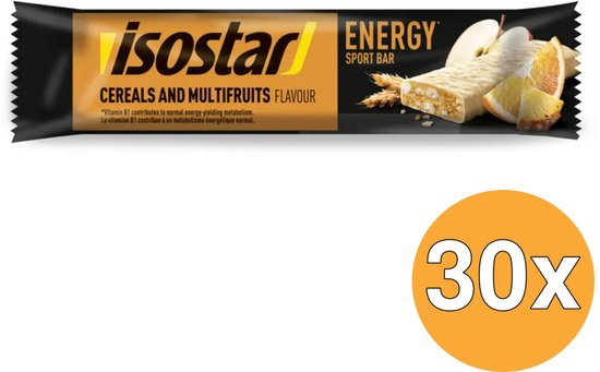 Isostar Energy Sport Bar - Energiereep voor duursport - Ontbijtgranen & Multivruchten - 30 x 40 gr van Merkloos — afbeelding 2
