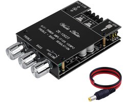 Krachtige Mini Stereo Audio Versterker Module met Bluetooth 5.0 en Bas/Treble Controle