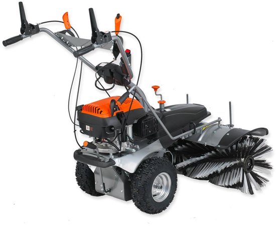 Thermische veegmachine - FUXTEC FX-KM1196 - 173cm3 - Optie: veegborstels, sneeuwschuiver, afvalverzamelaar van Merkloos	 — afbeelding 4