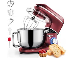 Core® Deegmachine - Elektrische Deegmixer - Keukenmixer - 6.2L - Mixen en Mengen- Rood - 38cm x 24cm x 32cm