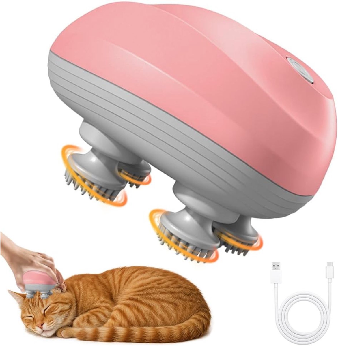 Core®Hoofdmassage - Hoofdmassage Apparaat - Massage Apparaat - 3 Modus - Roze - 11cm x 9cm x 7cm